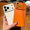 Роскошный Тонкий Жесткий Матовый Чехол из Поликарбоната Для Для Iphone 17 Air 16 15 14 Plus 13 12 11 Pro Max Ударопрочный Однотонный Чехол с Защитой Линзы