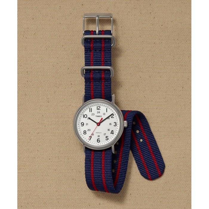 Timex Weekender Central Park White x Navy/Red T2N747