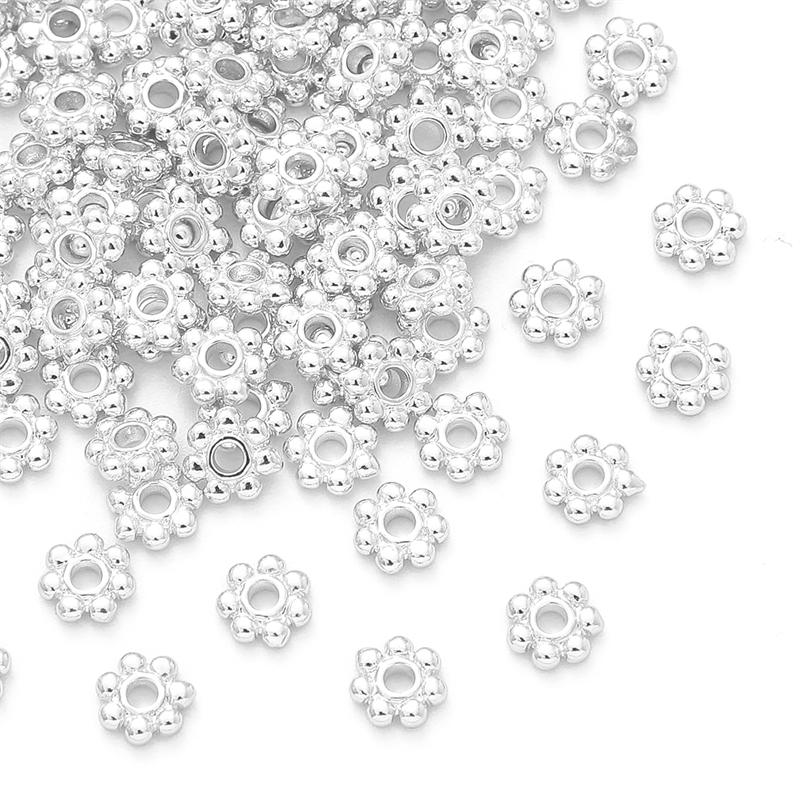 10 шт., медная корзина с покрытием, снежинка, разделительные бусины для DIY, ожерелье, браслет, серьги, изготовление ювелирных изделий, аксессуары для рукоделия