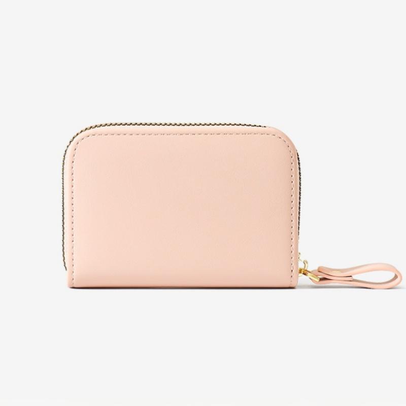 Новая мини-сумка для карточек с несколькими слотами и молнией для девочек, милый короткий кошелек с мультяшным медведем, держатель для карт для учащихся средних и старших классов, подарки на фестиваль богини