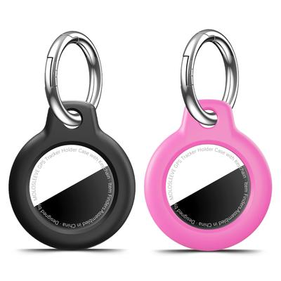 MOLOSLEEVE [2 шт.] Чехол-держатель для Airtag с брелоком, противоударный GPS-чехол, защита от царапин, ключ