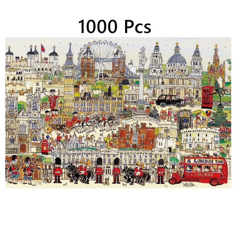 Пазл для взрослых 1000 деталей Бумажный материал Домашний декор Дружеское занятие Уникальный подарок Вдохновение для обучения