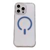 Подходит для чехла для мобильного телефона IPhone16promax C-образный прозрачный магнитный чехол Apple 15 Акриловый всесторонний защитный чехол