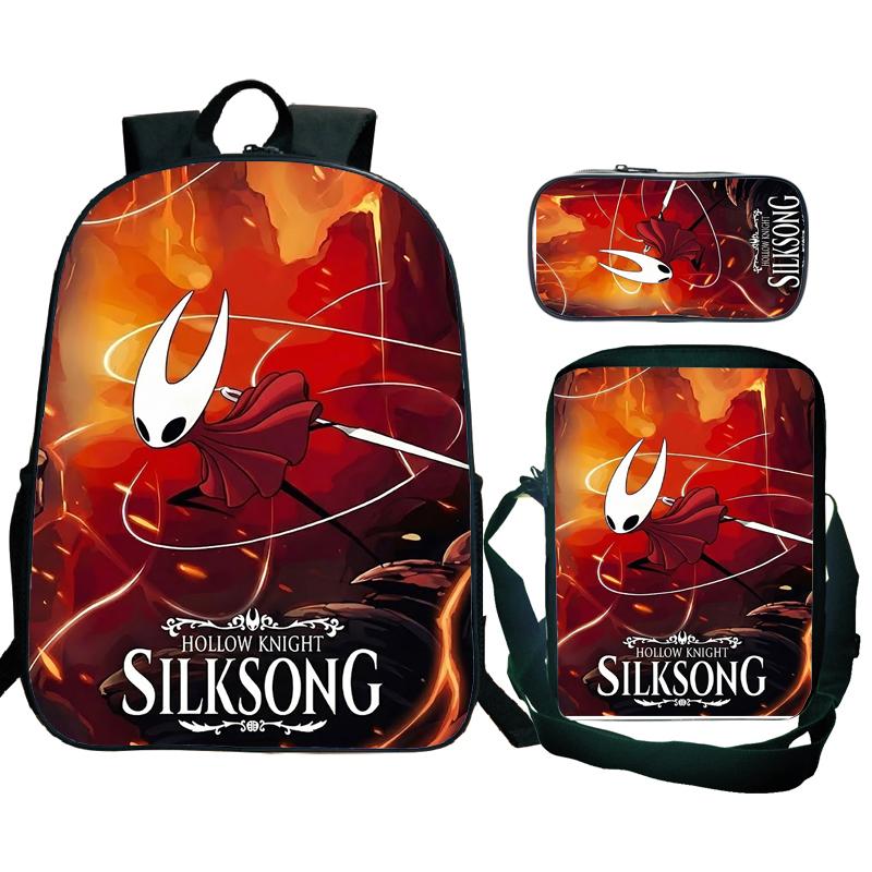 Hollow Knight 2 Silksong Рюкзак Подростки Хорнет Магнит на Холодильник Ранец Сумка Через Плечо Пенал Школьные Рюкзаки