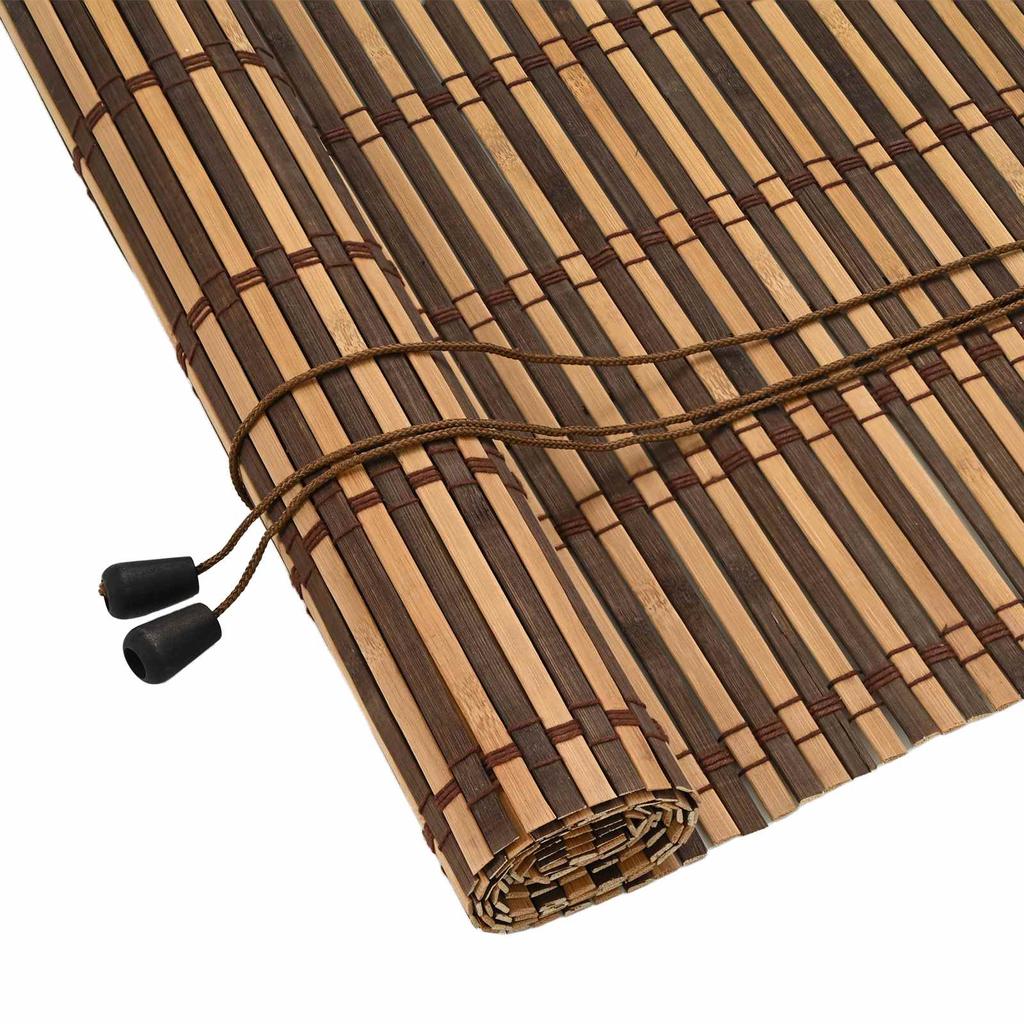 Roller Blind Brown 40 x 160 cm Bamboo