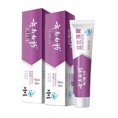 Зубная паста Yunnan Baiyao Пробиотик Свежее Дыхание Мята