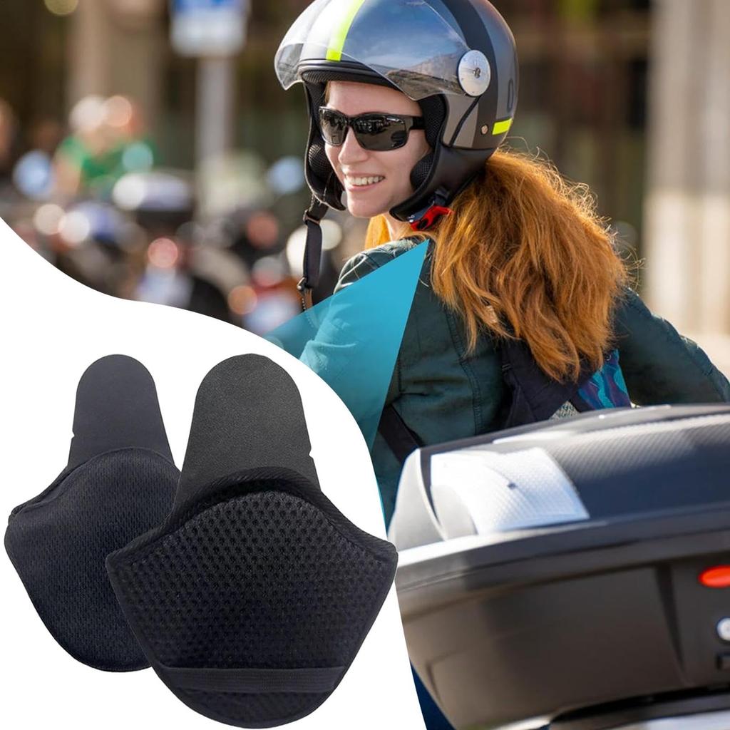[wiroouia] Bike Helmet Ear Warmers, Bike Helmet Earpads, Bike Helmet Earmuffs Removable Warm Ear