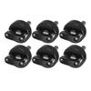 6pcs Quick Removal Thumb Screw Steel Billet Aluminum D Ring Design Hardtop Bolts for Wrangler JK JT 2007 to 2018 Black