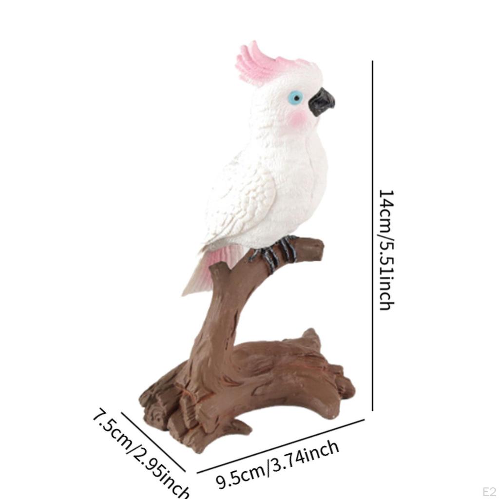 Bird Figurine Parrot Model for Kids Gifts Home Decor