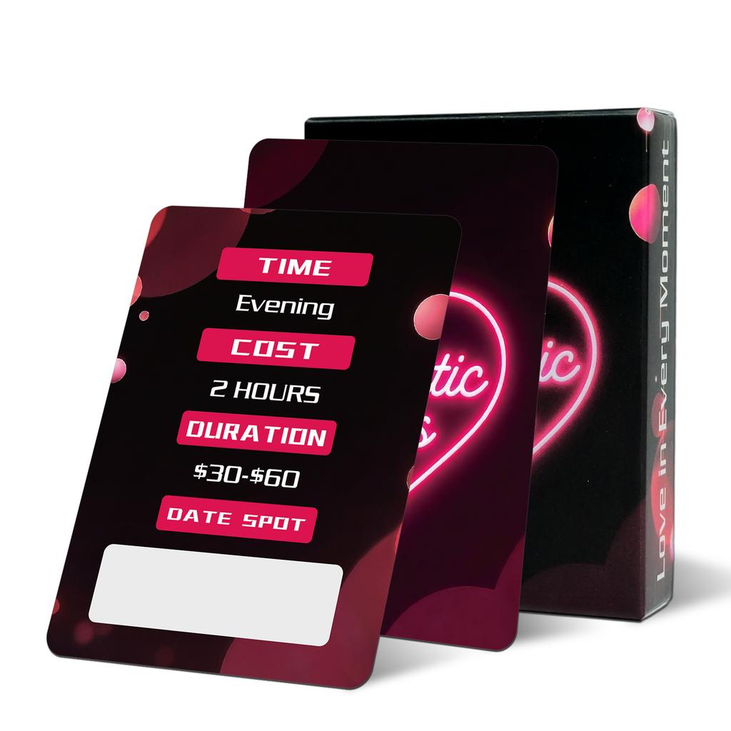 50 Couple Date Topic Scratch-off Cards, Creative And Fun Couple Bedroom Game Props Cards