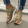 Sneakers Leopard Print Shoes for Women Luxury Brand Women Lightweight Platform Designer Ankle Shoes New Winter Casual Sneakers