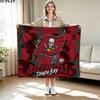 Tampa Bay Buccaneers Print Flannel Blanket High Quality Warm Comfortable Cover for All Seasons Perfect for Gifts Home Decor