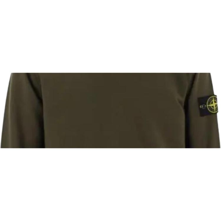 STONE ISLAND Ss25 Однотонный свитшот с круглым вырезом и длинными рукавами Мужской свитшот Зеленый K1S1561000-44S0051-V0054