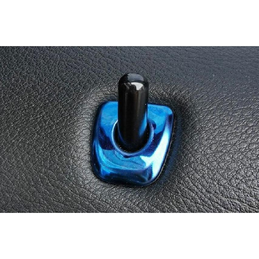 2008-2013 Bolt Lock Down Ring Frame For BMW X5 X6 E70 E71 Inner Door Blue Steel