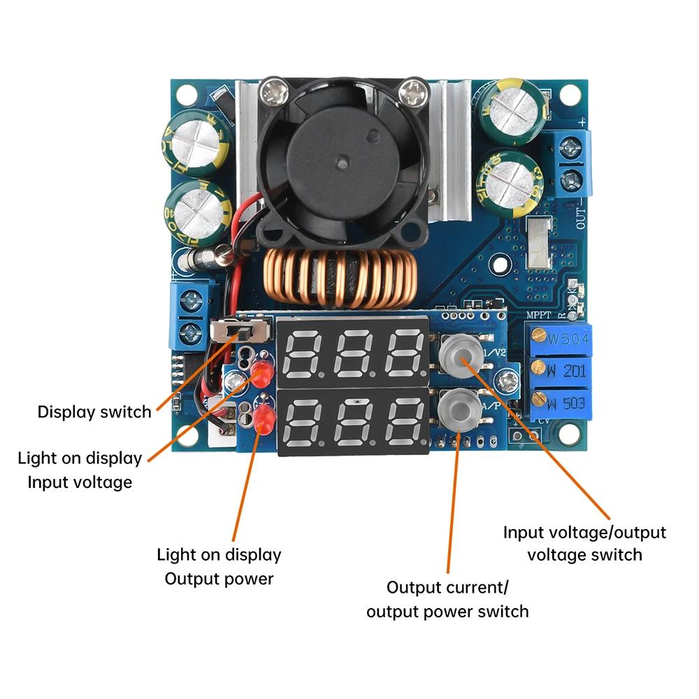 DC 9-11V 11A Adjustable Buck Module Solar MPPT Buck Charging Module Constant Voltage Constant Current Synchronous Rectification