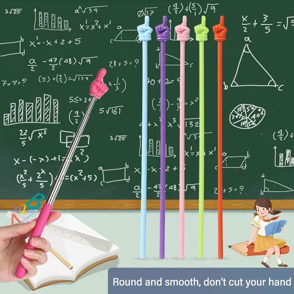 Steel Telescopic Rod Teaching Stick Handheld Presenter Finger Reading Sticks Whiteboard Pointer