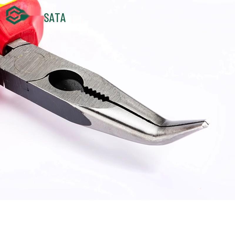 SATA 70111/70161 Изолированные Высоковольтные Плоскогубцы, Круглогубцы и Изогнутые Зондовые Клещи для Электриков