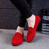 Fashion Men Casual Shoes Fashion Male Shoes Suede Soft Men Loafers Leisure Moccasins Slip On Men's Driving Shoes Black Red Man Lazy Shoe