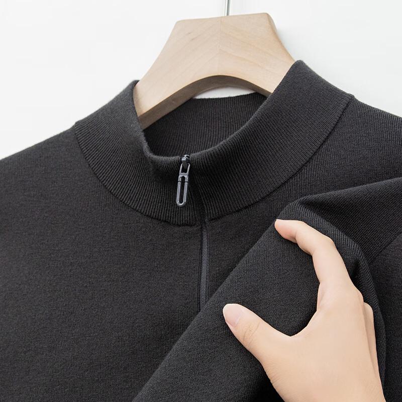 Мужской пуловер с воротником-стойкой на молнии YTMTST6761