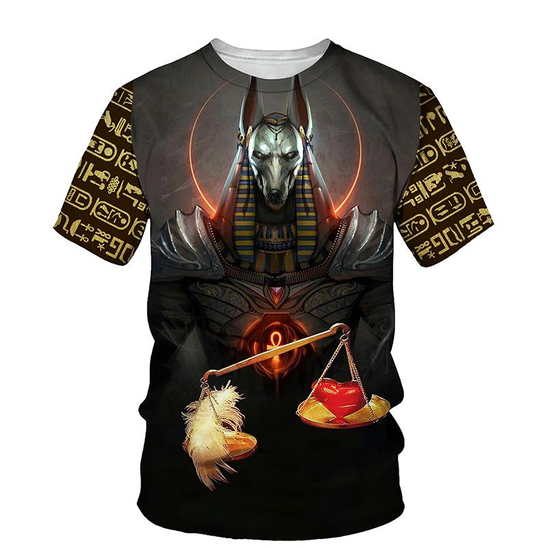 Egypt Style 3d Print T-shirt Men Women Summer Fashion Short Sleeve Round Neck Top Tee