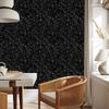 Black glitter wallpaper black, black center for living room and bedroom 50x1000