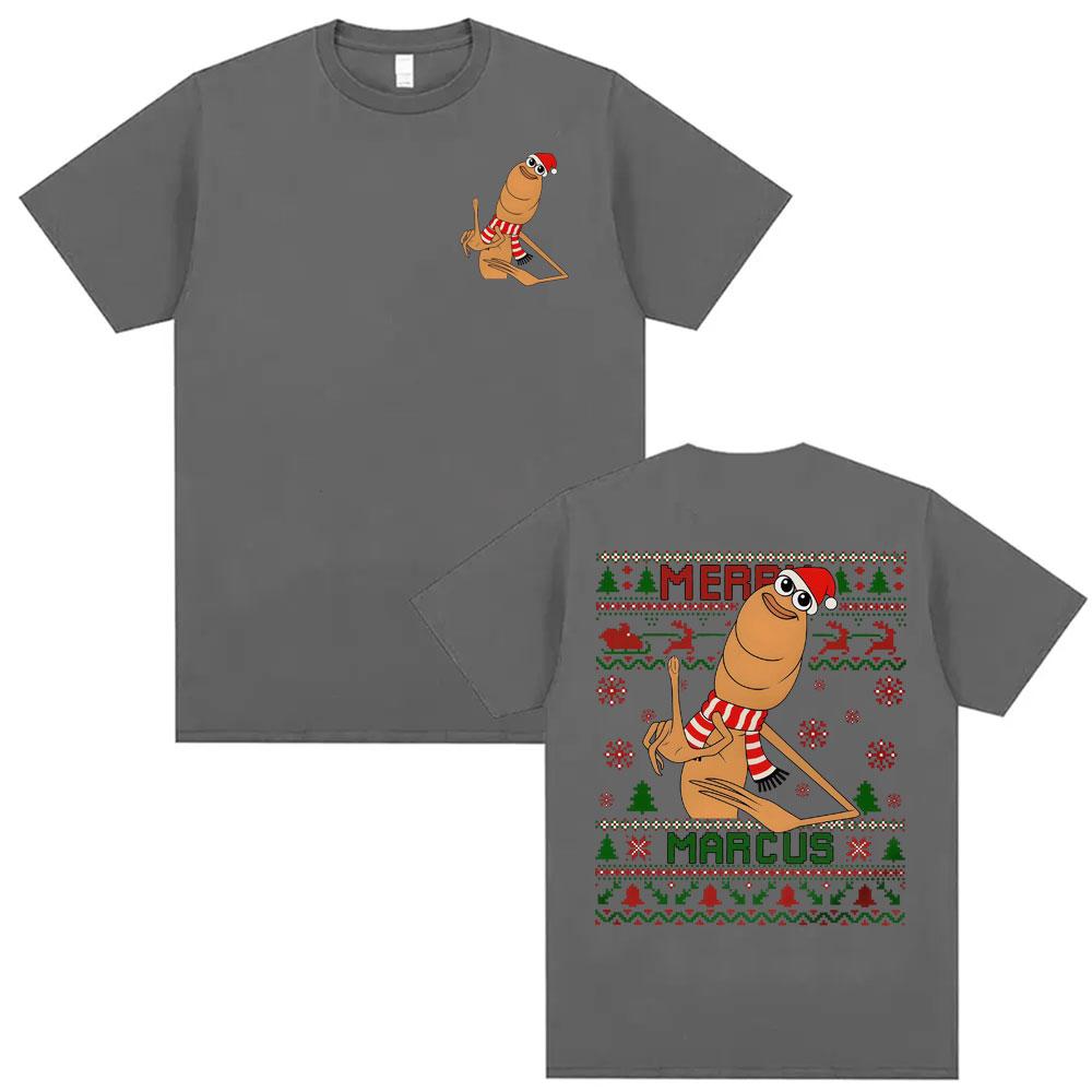 Funny Marcus The Worm Retro 90s Meme Tshirt 2026 New Hot Selling Mens Womens Fashion Casual Humorous Cotton Oversized Tshirt