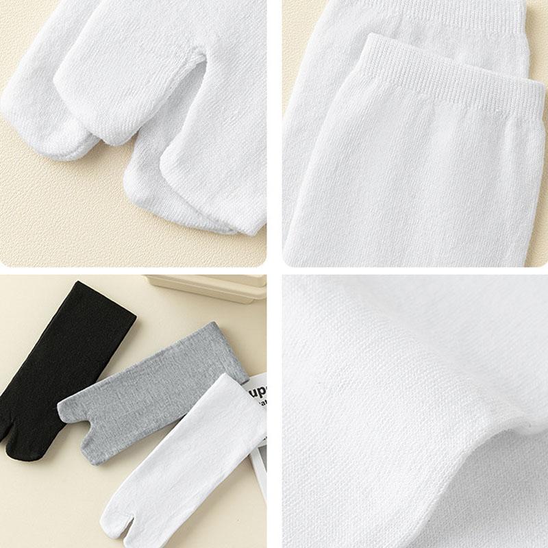 5 пар мужских носков с пальцами, длинные, хлопковые, однотонные, влагоотводящие, дышащие, высокие, мягкие, для вечеринки, платья, носки с двумя пальцами, до икры, джентльменские