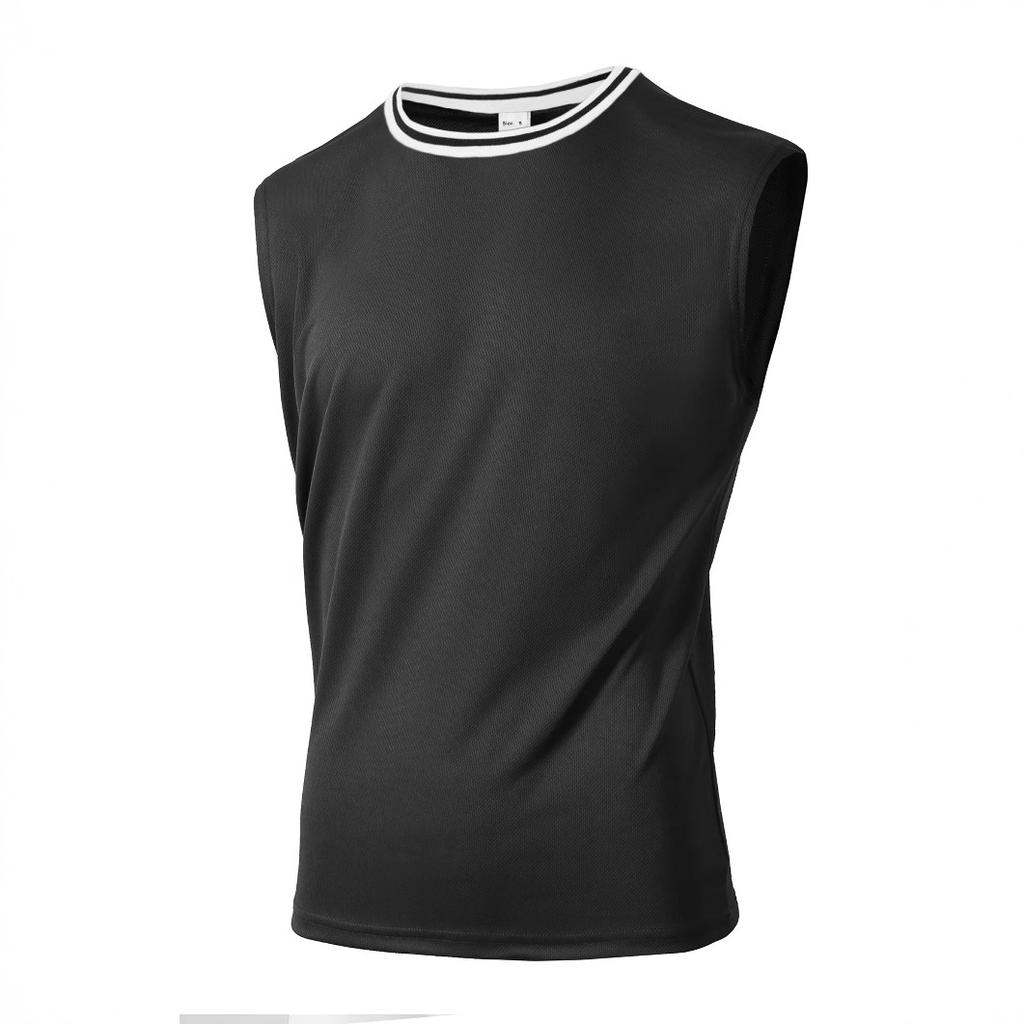 Летняя вязаная майка-борцовка в вертикальную полоску для фитнеса, спорта, отдыха, облегающая, без рукавов, с широкими плечами для мужчин