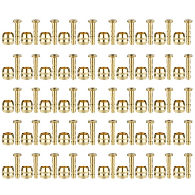50 Set Bicycles Hydraulic Brake Hose Inset Replacements Part Brake Connector Insert Connecting Bolts Bleed