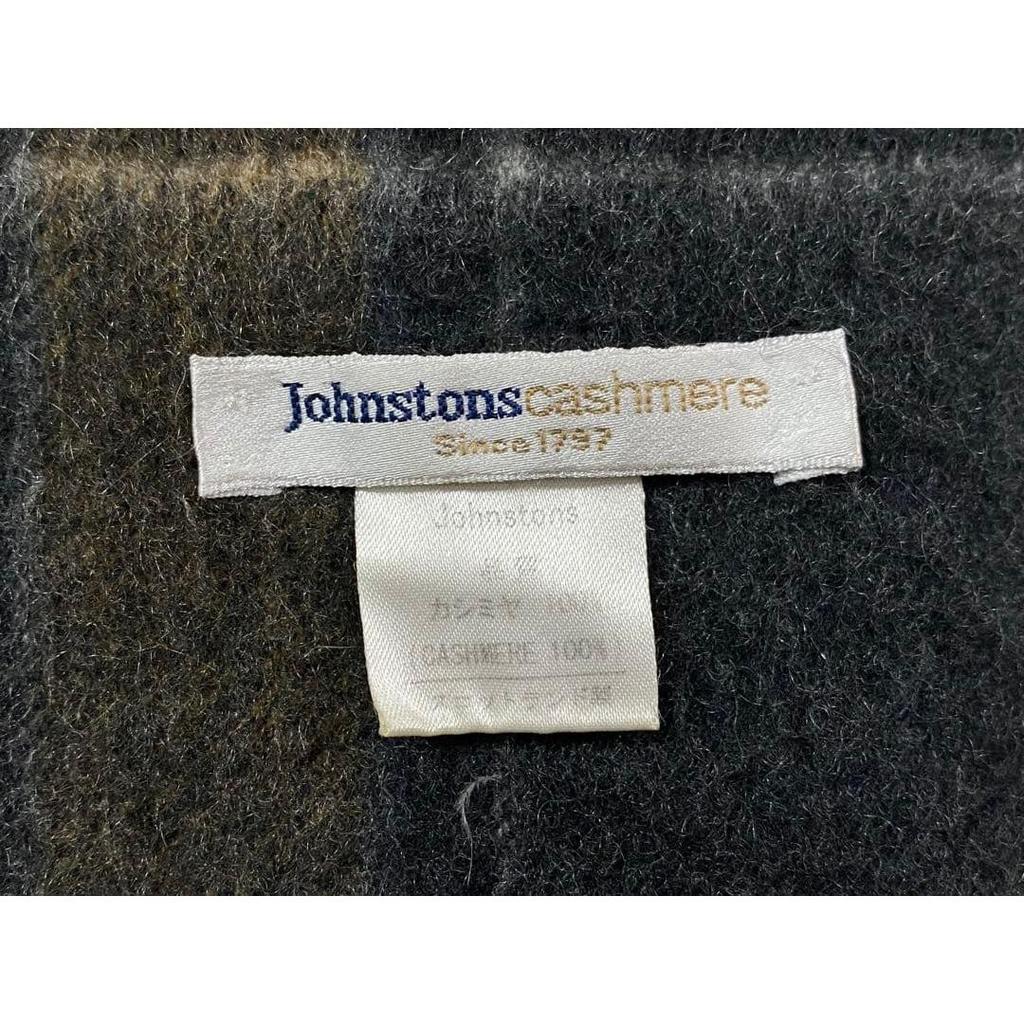 Б/у Шарф в клетку Johnstons 100% кашемир Сделано в Великобритании