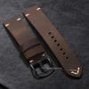 Ручная работа Коровья кожа Ремешок для часов для Panerai PAM111 441 Коричневый кожаный ремешок Мягкий мужской браслет 22 мм 24 мм 26 мм Винтажный ремешок