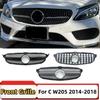 Решетка радиатора Передний бампер Сетка бампера Аксессуары Тюнинг Обвес AMG Для Mercedes Benz C-класс W205 C205 2014-2018 C180 C200 C260 C250