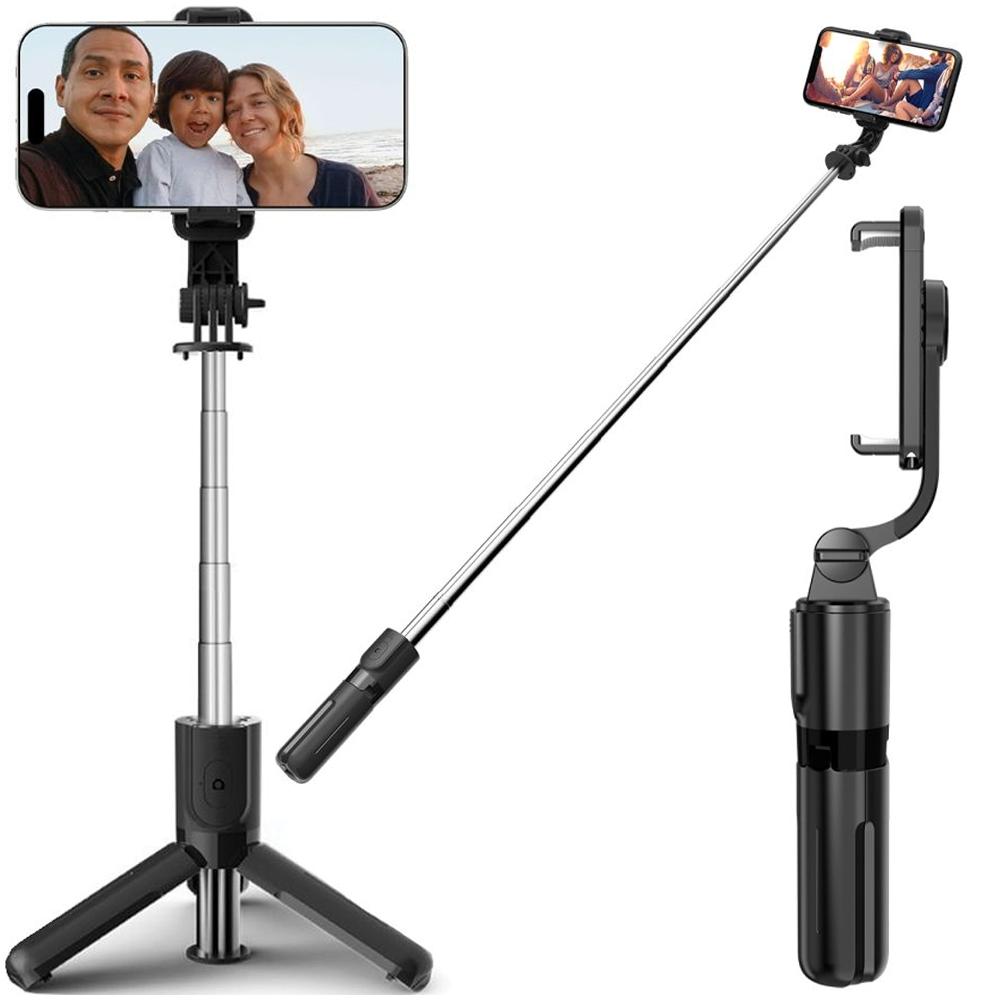 Tech-Protect L02S Bluetooth Selfie Stick Tripod Black