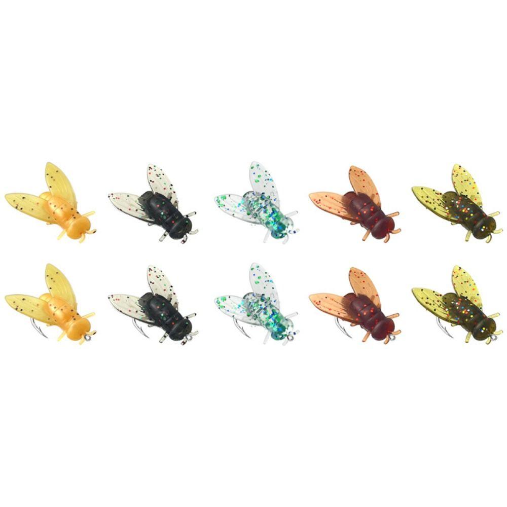 20PCS Spinner Swim Baits Bionic Fly Fishing Bait PVC Flies Fly Fishing Portable Trout Jigs