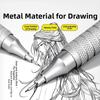 HB Automatic Pencil Set Full Metal Stationery Gift Set Mechanical Pencil Set  Art Drawing