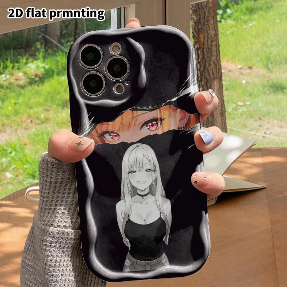 Phone Case: 2D flat, suitable for iPhone 18 17 16 15 14 13 12Pro protective case, tear and hole effect, perfect Christmas and Halloween holiday gift