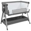VidaXL Lit pour Bébé avec Matelas, Berceau Cododo avec Hauteur Réglable, Lit d'Enfant, Lit d'Appoint Chambre à Coucher, 10290