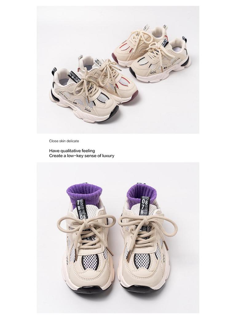 2026 Spring Children's Sports Shoes, Breathable Mesh, Soft Sole, Lightweight Boys' & Girls' Running Shoes, Casual Sneakers