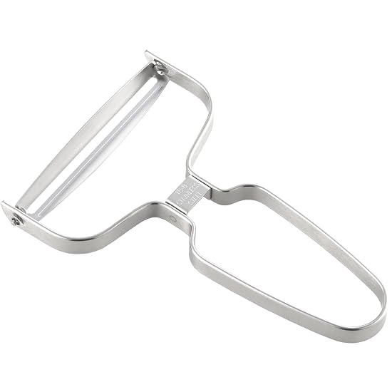 Yoshikawa Peeler, Wide Vegetable Peeler, Stainless Steel, New Kitchen Basic SJ3358
