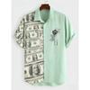 Уличная мода Мужские модные рубашки Тайцзи Этнические узоры Печатные мужские рубашки Повседневные ежедневные рубашки для мужчин и женщин