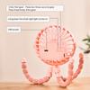 Outdoor Baby Stroller Handheld Fan Multifunctional Childrens Stroller Mini Fan Summer Mute Small  Octopus Mini Folding Fan