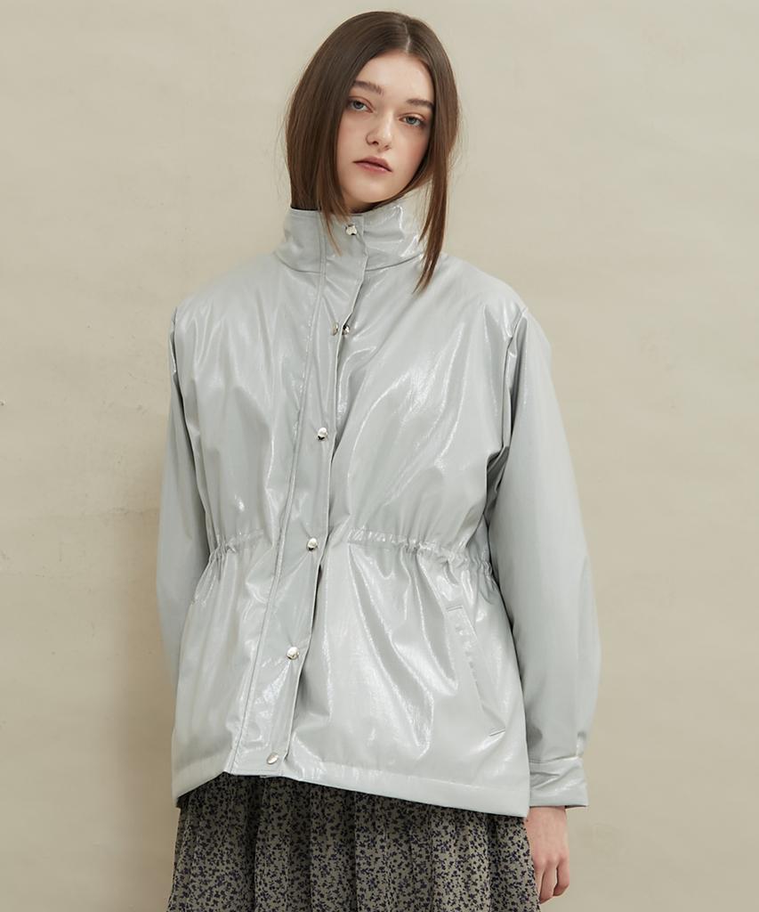 Manavis7 Glitter Padded Jacket [Gray]