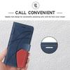 Coque de protection - BOOLING - pour Samsung Galaxy S23 Ultra - Effet Cuir - Bleu Marine-Rouge - Semi-rigide