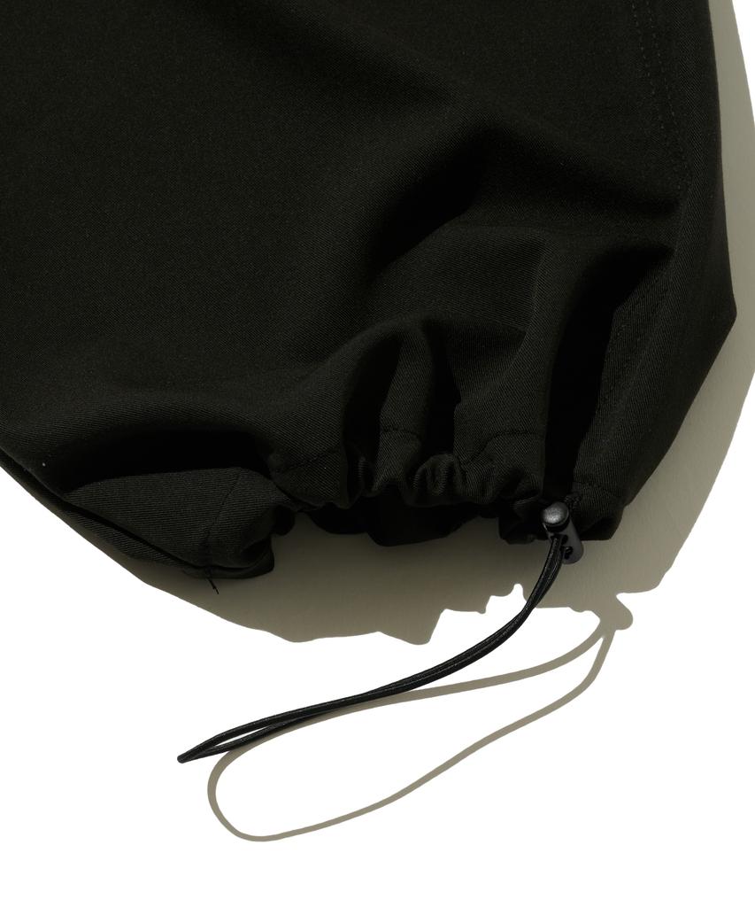 OTHERFITS Double-Pleat Street Wide Fit Slacks (Black)