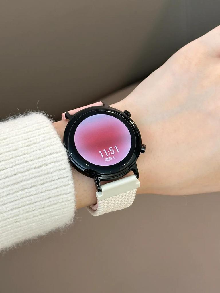 Ремешок для Samsung Galaxy Watch 7 FE 5 Pro 4 6 classic 44mm 40mm Кожаный плетеный спортивный браслет ремешок Galaxy Watch 7