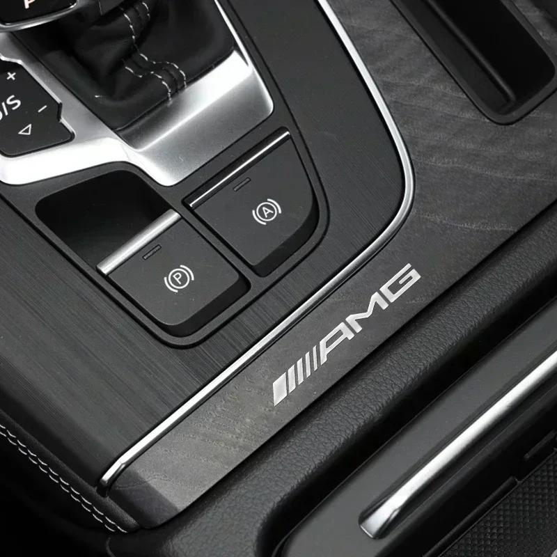 WHJ6 3D Metal Car Emblem Letter Decorative Stickers Badge Decal For Mercedes Benz AMG W204 W205 W203 W211 W201 W210 GLE GLC GLS CLA