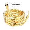 2Pcs Retro Dark Design Sense Choker Metal Snake Bone Chain Hip Hop Snake Bracelet  Daily Wear