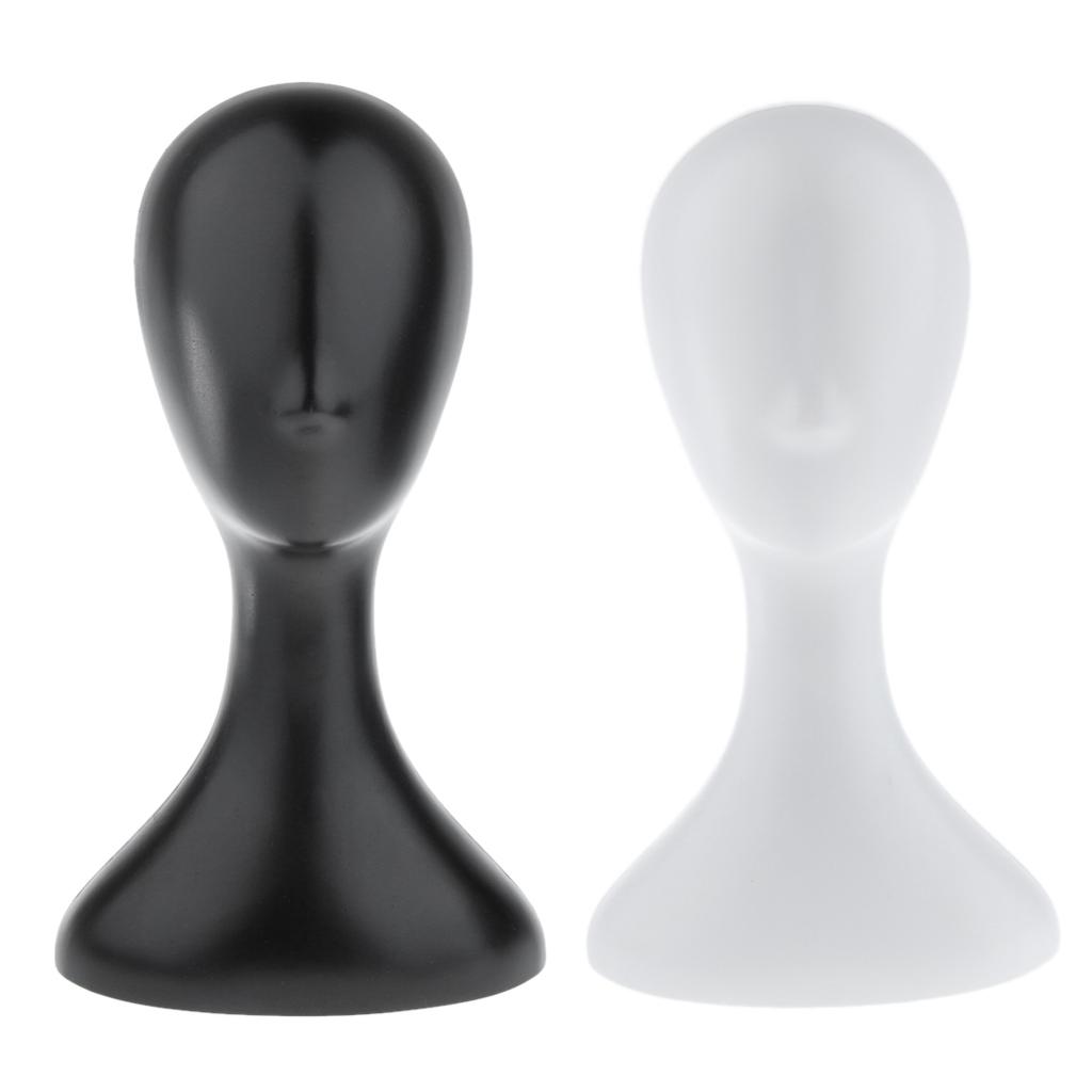 16" Mannequin Head Model Manikin Wig Hat Scarf Display Stand Holder Black