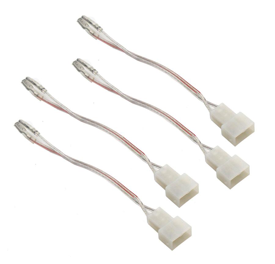 2 пары переходных пластин для динамиков 6,5" для Honda с жгутом