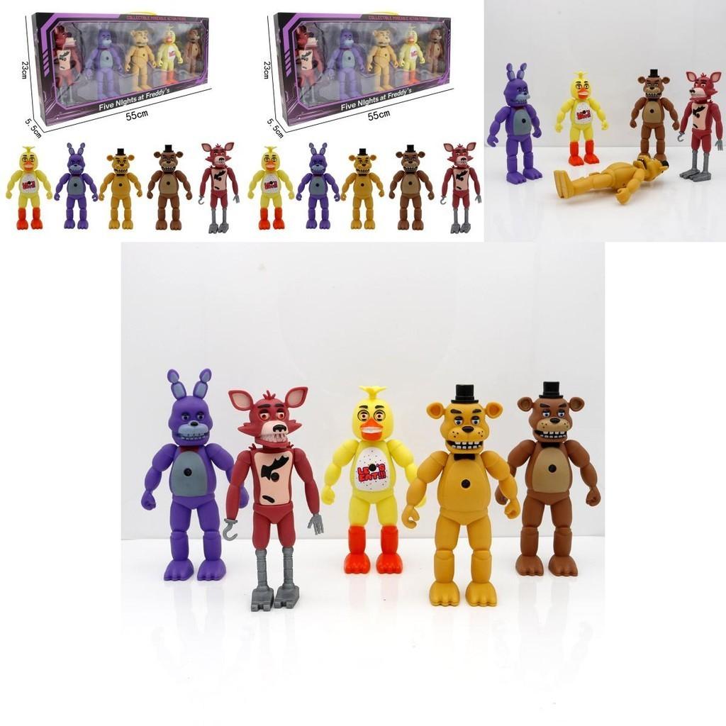 Набор игрушек - фигурок для экшена Five Nights At Freddy's. Безопасный, нетоксичный и предназначен для детей от 3 лет и старше.